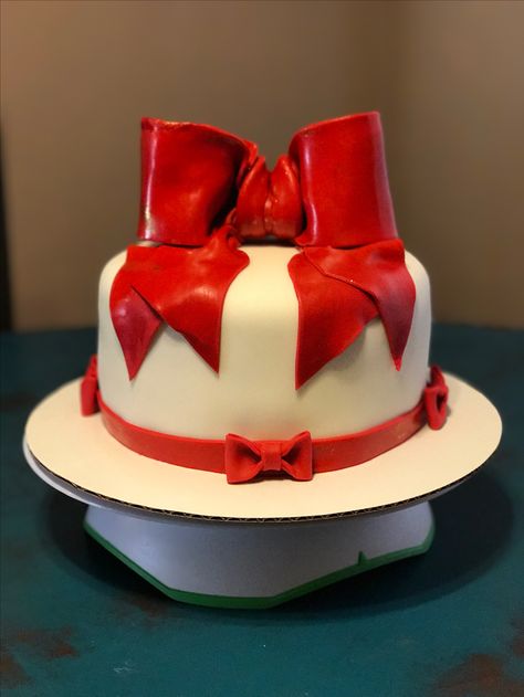 Red Bow Birthday Cake Bow Birthday Cake, Bow Birthday, Red Bow, Birthday Cake, Cake, Birthday, Red