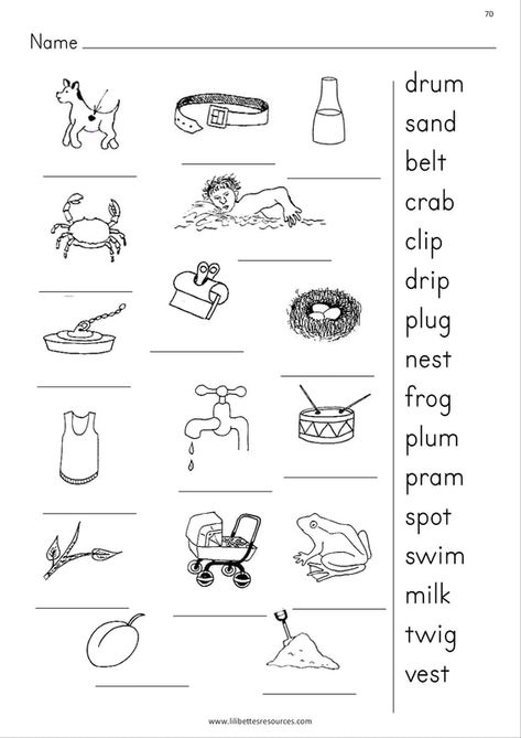 Blend Sounds Worksheets, Cvcc Words Worksheets, Blending Sounds Worksheets, Phonics Blends Worksheets, Short Vowel Worksheets, Ccvc Words, Cvcc Words, Esl Grammar, Cvc Worksheets