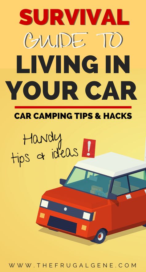 The Rent Is Too Damn High! - A Guide To Living In Your Car Homeless Hacks, Living In Your Car, Living In A Car, Saving Money Ideas, Sleep In Car, Sleeping In Your Car, Living In Car, Car Life Hacks, Suv Camping