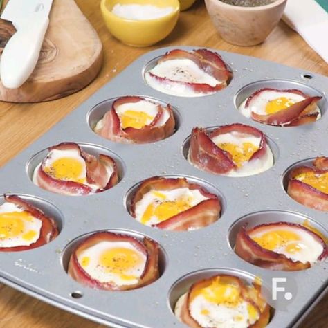 Easy Breakfast For Dinner, Breakfast For Dinner Recipes, Breakfast Casserole Bacon, India Food, Snacks Für Party, Muffin Tin, Breakfast Brunch Recipes, Egg Cups, Breakfast For Dinner