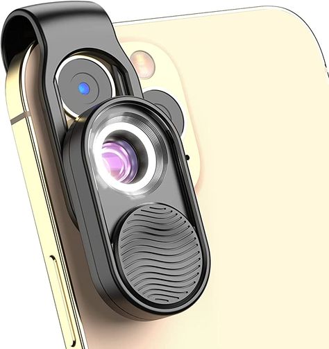 Amazon.com: APEXEL Phone Microscope, Pocket Microscope iPhone Camera Lens Attachment Microscope 100X Microscopes With Universal Clip Fits for All Smartphone Portable Micro Loupe Lens for Kids Adults Trichome Coin : Cell Phones & Accessories Cool Things Under A Microscope, Phone Attachment, Mini Microscope, Pocket Microscope, Iphone Camera Lens, Stereo Microscope, Scanning Electron Microscope, Phone Camera Lens, Digital Microscope