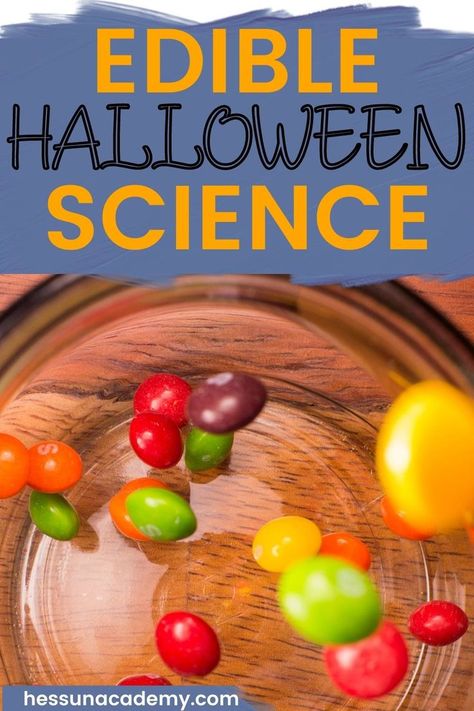 Halloween Food Experiments, Edible Skeleton Project, Easy Halloween Experiments For Kids, Food Science Experiments For Kids, Edible Potions, Halloween Edible Crafts For Kids, Edible Halloween Crafts For Kids, Dry Ice Experiments Kids, Spooky Science Experiments For Kids