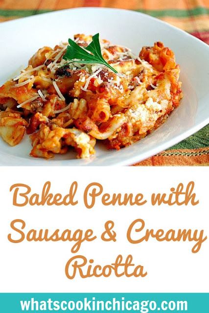 Pasta With Sausage And Ricotta, Penne With Sausage, Balsamic Chicken Pasta, Baked Pasta Casserole, Sausage Penne, Baked Ziti With Sausage, Sausage Pasta Bake, Cheesy Chicken Pasta, Penne Pasta Recipes