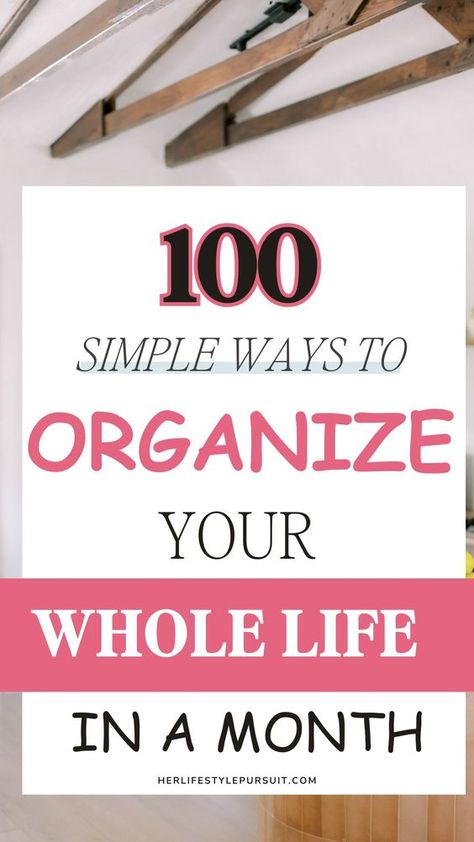 How to organize your life this month without feeling overwhelmed? These are 100 tiny habits to implement so you can be more organized. How to be more organized, Organize your Life, Productive Things to do, Life Organization | Clean house | Get more organized at Home | Things to do at Home | How to be more Organized | Life Management | Organizing Time | Self improvement tips | Life organization hacks | Getting organized | Get my life together | Organization checklist How To Organize Your Life, Married Life Organization, Organization Checklist, Busy Mom Planner, Tiny Habits, How To Be More Organized, Be More Organized, Life Planner Organization, Getting Organized At Home