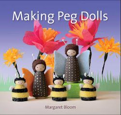 we bloom here Bloom Book, Waldorf Crafts, Wood Peg Dolls, Book Giveaway, Fairy Crafts, Peg People, Clothespin Dolls, Natural Toys, Waldorf Toys