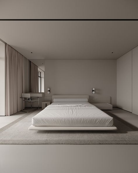 Ap.70 Kyiv, Ukraine A bright, texture-rich space that serves as a clean canvas for sunlight. We’ve added graphic, fine lines and soft, rounded shapes to make this bedroom soft and comfortable. For collaboration: 3dlightstyle@gmail.com For improve your skills of 3d - link in bio. #bedroomdesign #coronarender #bedroominspo #3drender #renderlovers #renderweeklys3w1 #bedroominspiration Modern Industrial Bedroom Design, Modern Industrial Bedroom, Industrial Bedroom Design, Minimalist Bedroom Ideas, Modern Bedroom Ideas, Hostel Room, Bright Interior, Kyiv Ukraine, Creative Bedroom