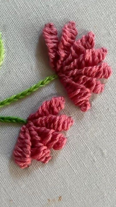 Embroidery Knots, Hand Stitching Techniques, Flower Hand Embroidery, Embroidery Video, Basic Hand Embroidery Stitches, Embroidery Lessons, Hand Embroidery Videos, Felt Embroidery, Embroidery Stitches Tutorial