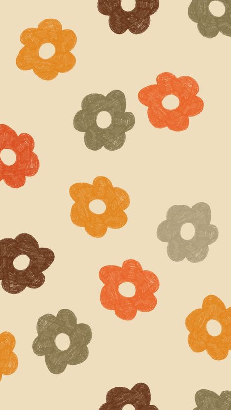 Fall Aesthetic Wallpaper Minimalist, Fall Art Wallpaper Iphone, Fall Aesthetic Background Iphone, Fall Simple Background, Fall Retro Wallpaper, Fall Wallpaper Flower, Fall Inspo Wallpaper, Trendy Fall Wallpaper, Flower Fall Wallpaper