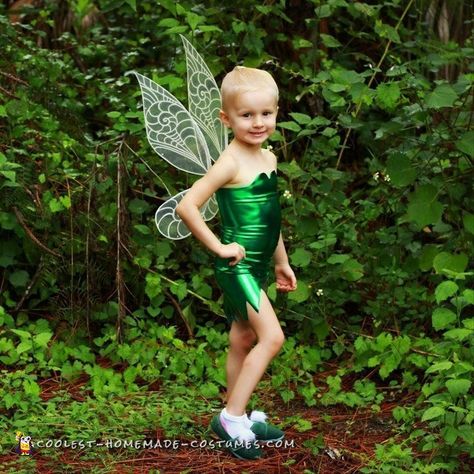 Coolest Tinkerbell Toddler Costume Toddler Tinkerbell Costume, Tinkerbell Costume Ideas, Tinkerbell Costume Kids, Diy Tinkerbell Costume, Halloween Group Costumes, Tinkerbell Wings, Tinkerbell Dress, Tinkerbell Costume, Tinker Bell Costume