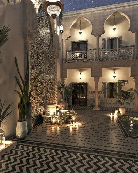 Morocco House, Moroccan Houses, Moroccan Interior Design, Moroccan Style Interior, Moroccan Aesthetic, Moroccan Home Decor, Moroccan Homes, Moroccan Interiors, Small Hotel