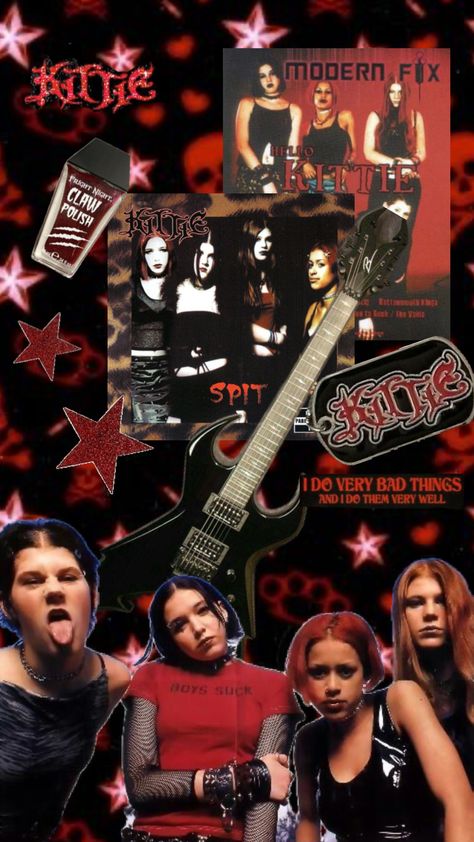 #kittie #kittieband #spit #numetal #mallgoth Kittie Spit, Kittie Band, Fright Night, Very Bad, Mall Goth, Aesthetic Collage, Very Well, Your Aesthetic