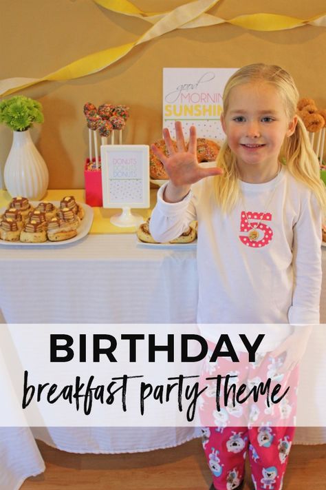 Princess Breakfast Birthday Party, Breakfast Birthday Party Activities, Early Morning Birthday Party Food, Breakfast Party Theme, Morning Birthday Party Food Kids, Kids Breakfast Party Food, Kid Brunch Birthday Party, Birthday Party Breakfast Ideas, Easy Breakfast Party Food