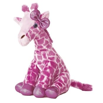 pink giraffe stuffed annnimals | Girlz Nation Pink Stuffed Giraffe by Aurora at Stuffed Safari Purple Giraffe, Giraffe Stuffed Animal, Jellycat Stuffed Animals, Pink Giraffe, Purple Love, Cat Valentine, All Things Purple, Cute Stuffed Animals, Soft Toys