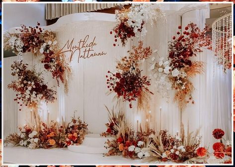 Looking for inspiration for your big day? Check out these stunning flower wedding backdrop ideas that will add a touch of elegance to your special day. From cascading floral arches to vibrant flower walls, these designs will surely make your wedding unforgettable. Get inspired and create a beautiful backdrop for your ceremony or reception with these gorgeous flower arrangements. Wedding Decorations Indoor Elegant, Wedding Backdrop Design Indoor, Chinese Wedding Backdrop, Plywood Backdrop, Elegant Wedding Backdrop, Wedding Decorations Indoor, Flower Wedding Backdrop, Wedding Backdrop Ideas, Indoor Wedding Decorations