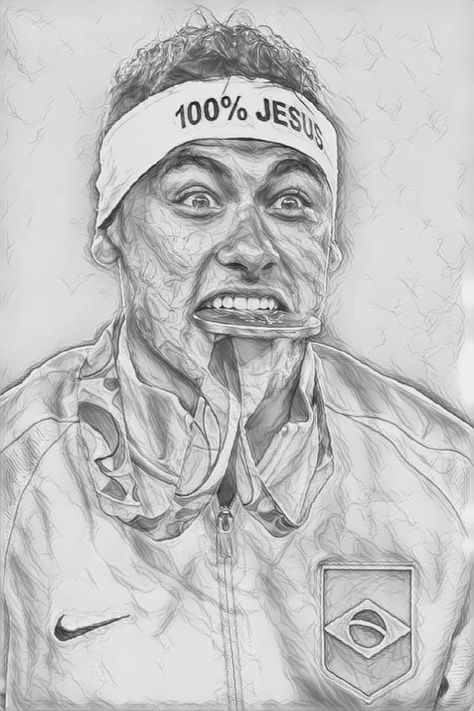 Neymar Sketch, Neymar Jr Drawing, Cr7 Drawing, Neymar Drawing, Funny Football Pictures, Draw Love, Soccer Drawing, Football Drawing, Naruto Sketch Drawing