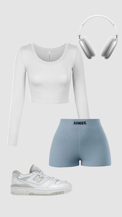 Clean Girl Gym Outfit, Clean Girl Aesthetic Outfits Summer, Clean Girl Outfits Summer, Look Academia, New Balance 550 Outfit, Sporty Girl Aesthetic, Gymwear Outfits, Gym Attire, Gym Workout Outfits