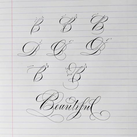 The letter B #jennifercalligrapher #pointedpen #calligraphy Signature Ideas B Letter, Calligraphy B, B Calligraphy Letter, Letter B Calligraphy, Flourishing Calligraphy, Flourished Calligraphy Alphabet, B Calligraphy, Letras Cool, Flourish Calligraphy