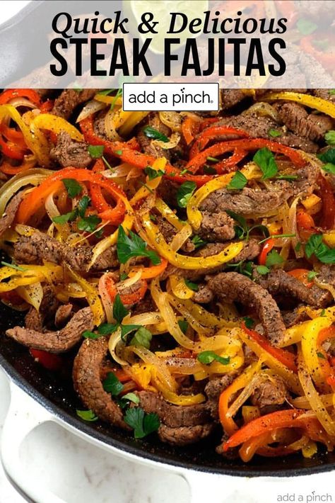 Skillet Fajitas, Beef Fajita Recipe, Homemade Fajitas, Steak Fajitas Recipe, Skirt Steak Fajitas, Easy Steak Fajitas, Steak Fajita Recipe, Fajitas Recipe, Beef Fajitas