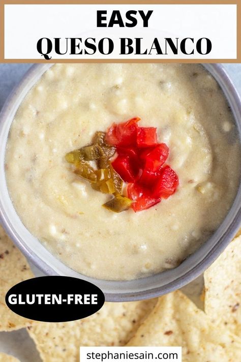 Slow Cooker Cheese Dip, Creamy Cheese Dip, Queso Blanco Recipe, Make Ahead Appetizer, Crock Pot Queso, Easy Queso, Queso Blanco Dip, White Cheese Dip, White Queso Dip