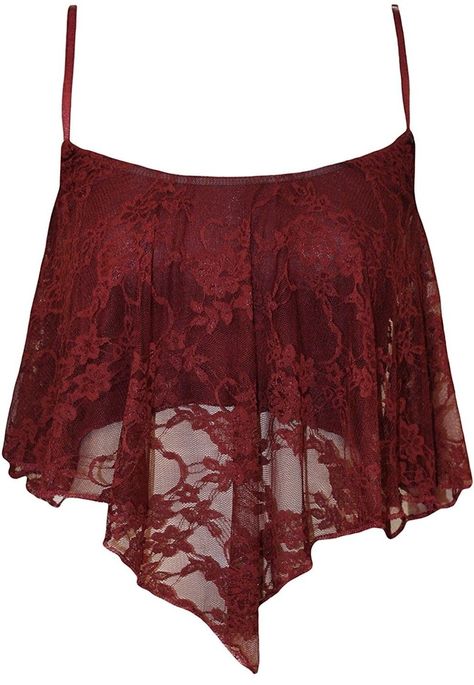 78b9cab19959e4af8ff46156ee460c74desc34526452ri Spaghetti Strap Shirt, Red Cami, Red Camisole, Fashion Indian, Spaghetti Strap Crop Top, Sleeveless Outfit, Red Tank Tops, Top Plus Size, Lace Camisole