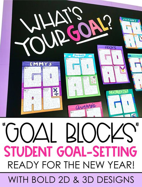 Goal Setting Bulletin Board Middle School, Middle School Goal Setting Activities, Goal Setting Classroom Display, Goals Bulletin Board Elementary, Goal Setting Middle School, Goal Setting In The Classroom, Goal Setting Lessons For Middle School, We Are Goal Getters Bulletin Board, Math Goal Setting For Students