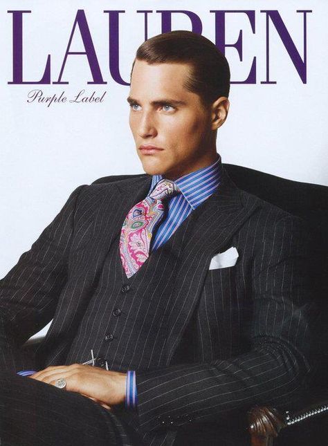 Ralph Lauren Purple Label Suits, Ralph Lauren Ads, Der Gentleman, Bespoke Suit, Dapper Style, Mens Fashion Classic, Ralph Lauren Style, Purple Label, Ralph Lauren Purple Label