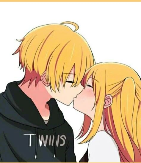 Siblings Kissing, Aqua X Ruby, Ruby Anime, Kiss Anime, Son Gohan, Sakura Uchiha, Twilight Sparkle, Anime Ships, Cute Anime Couples