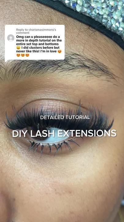 Replying to @charismasimmons It’s finally here babes!! Here is my Deta... | veyes lash extensions | TikTok Lash Extensions Mapping, Lashes Tutorial, Lash Growth Serum, Eyelash Tips, Girly Makeup, Eyelash Technician, Pretty Lashes, Cluster Lashes, Makeup For Black Skin