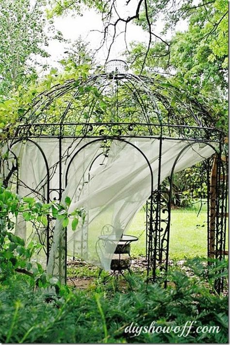 Iron Gazebo, Pergola Gazebo, Grape Arbor, Diy Gazebo, Gazebo Ideas, Architecture School, Outdoor Gazebo, Wooden Gazebo, Gothic Garden