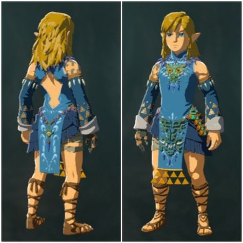 Zelda Totk Link Outfit, Link Vai Outfit, Link Outfits Tears Of The Kingdom, Link Totk Frostbite Set, Totk Link All Outfits, Gerudo Link Cosplay, Frostbite Armor Link, Link Frostbite Armor, Link Loz