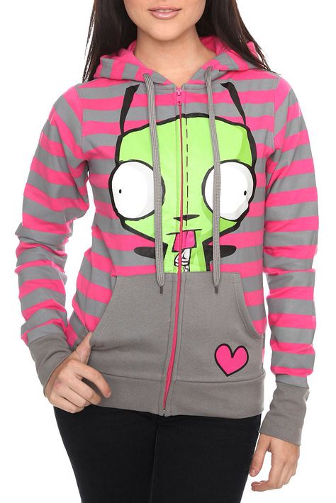 Very cute Gir hoodie!! Princesa Emo, Scene Clothes, Invader Zim Gir, Zim Gir, Scene Outfits, Rawr Xd, Scene Girls, Scene Fashion, Scene Kids