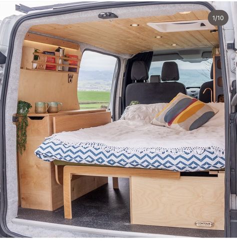 Mitsubishi Express Van Conversion, Renault Kangoo Camper, Small Camper Interior, Berlingo Camper, Kangoo Camper, Van Bed, Ford Transit Camper, Van Dwelling, Transit Camper