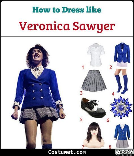 Veronica Sawyer (Heathers) Costume Veronica Sawyer And Jd Costume, Heathers The Musical Costume, Heather Halloween Costume, Heathers Costume Ideas, Veronica Halloween Costumes, Veronica Sawyer Outfits Musical, Halloween Costumes Heathers, Veronica Sawyer Halloween Costume, Veronica Heathers Costume