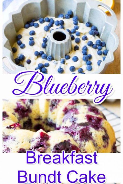 Breakfast Bundt Cake Recipes, Easy Easter Breakfast, Breakfast Bundt, Breakfast Bundt Cake, Brunch Casserole Recipes, Make Ahead Brunch Recipes, Bundt Cake Recipes, Homemade Blueberry Muffins, Make Ahead Brunch