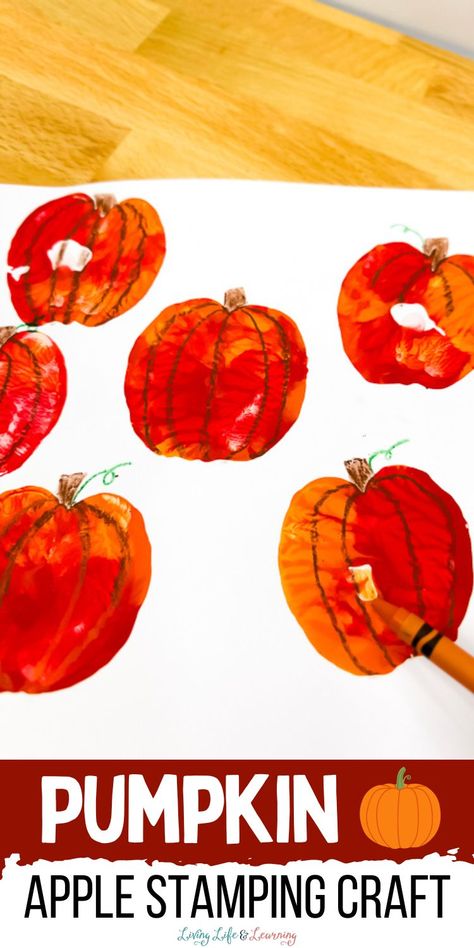 Try this engaging pumpkin apple stamping craft, perfect for fall! It’s a fantastic homeschool pumpkin activity that combines creativity with hands-on fun. This simple yet effective project is great for fall lessons, engaging your kids imaginations while they enjoy the season. October Art Projects For Kids, Fall Homeschool Activities, Apple Stamping Craft, Pumpkin Seed Crafts, Apple Stamping, Pumpkin Activity, Fall Homeschool, Simple Art Activity, Kids Stem Activities