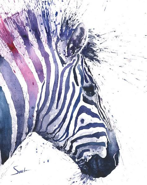 Das Leben ist einfach besser mit Tieren um! Leuchten Sie Ihren Raum und Geist mit dieser Kunst-Druck meiner Malerei Aquarell Zebra. So Cool, aussehende Tiere, Sie können nicht umhin, Lächeln, wenn Sie sie sehen! Ich hoffe, dass Sie diese sehr persönliche und aussagekräftige Kunstwerke genießen!  ________________________________________________________  Größe: Wählen Sie die Größe, die Ihrem Budget am besten passt Vom Künstler handsigniert Medien: das Original wurde gemalt in Aquarell malen RA... Zebra Painting Abstract, Zebra Decor, Zebra Wall Art, Zebra Painting, Zebra Art, Wildlife Paintings, 수채화 그림, Arte Animal, Watercolor Animals