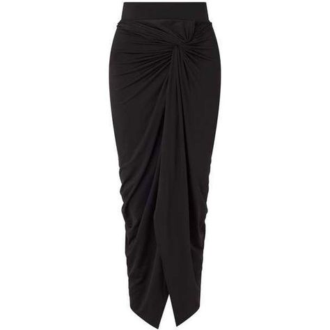 Black Twist Knot Front Maxi Skirt (130 BRL) ❤ liked on Polyvore featuring skirts, ankle length skirts, twist maxi skirt, floor length skirt, twist skirt and maxi skirt Knotted Maxi Skirt, Twist Skirt, Knot Skirt, Twisted Skirt, Long Outfit, Ankle Length Skirt, Draped Skirt, Floor Length Skirt, Twist Knot