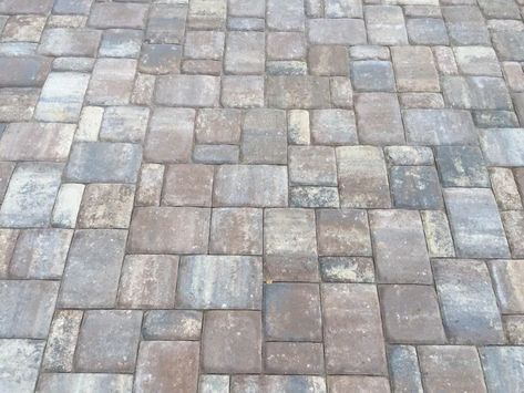 Patio Patterns, Front Garden Ideas Driveway, Cobblestone Patio, Garden Ideas Driveway, Cobblestone Pavers, Brick Sidewalk, Paver Patios, Outdoor Living Ideas, Paver Designs