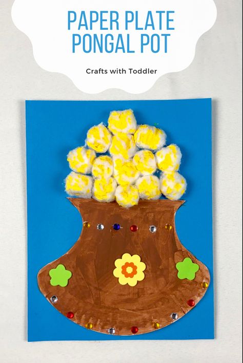 Paper plate pongal pot craft #craftswithtoddler #pongal #pongalpot #pongalcrafts #paperplatecrafts #paperplatecraftsforkids #paperplatecraftkids #makarsankranti #kidscrafts #kidsactivities #craftsforkids #activitiesforkids #toddlercraft #craftsfortoddlers #toddleractivity Pongal Craft, Pongal Pot, Pot Craft, English Grammar For Kids, National Festival, Paper Plate Crafts For Kids, Grammar For Kids, July Holidays, Pot Crafts