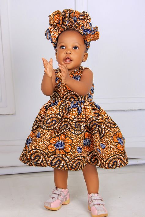 Kids African Wear, Ankara Prom Dress, Styles Ankara, African Kids Clothes, Ankara Styles For Kids, African Children, African Dresses For Kids, Kids Fashion Dress, African Wear Dresses