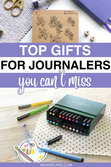 Looking for thoughtful gifts for journaling enthusiasts? Discover our handpicked collection of unique and creative presents that they will absolutely love!This gift guide has everything you need to make their journaling experience truly unforgettable. Don't miss out on these amazing finds for all the journaling lovers out there. Get inspired and shop now! Journaling Gift Ideas, Journaling Supplies, Amazing Finds, Ultimate Gift Guide, Planner Addicts, The Ultimate Gift, Journal Gift, Must Have Items, Tool Organization