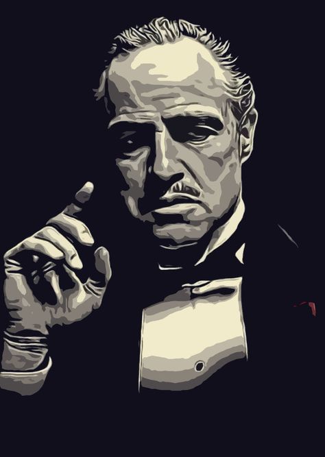 Movie Artwork Painting, Al Pacino Art, Al Pacino Painting, Godfather Art, The Godfather Art, The Godfather Poster, Movie Artwork, Pop Art Portraits, Jairzinho