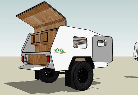 Offroad Teardrop Camper, Jeep Camping Trailer, Off Road Teardrop, Diy Teardrop Trailer, Teardrop Trailer Plans, Teardrop Camper Plans, Teardrop Caravan, Teardrop Camping, Camper Build