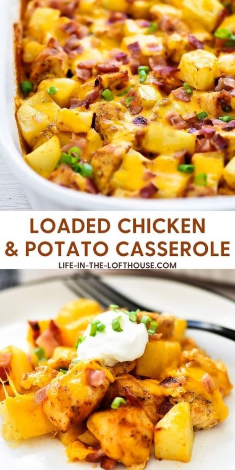 Chicken Dinner Potatoes, Easy And Simple Chicken Recipes, Recipes That Use A Lot Of Potatoes, Easy Chicken Casserole Healthy, Spring Meal Ideas Dinners, Meal Ideas For 2 People Easy Recipes, Most Popular Dinner Recipes Top 10, Chicken And Potatoes Casserole Recipes, Soft Lunch Ideas