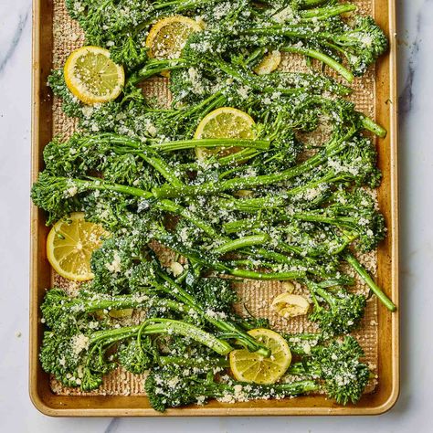 Brocollini Recipes Roasted, Broccolini Recipe Side Dishes, Brocollini Recipes, Roasted Broccolini Recipe, Lemon Broccoli, Broccolini Recipe, Cheese Melt, Chinese Broccoli, Roasted Broccolini