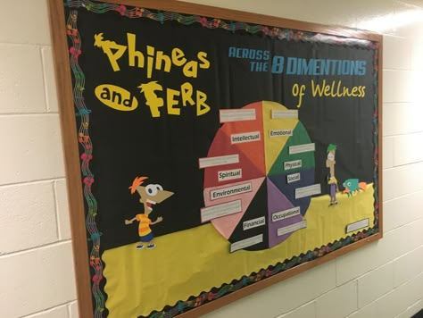 Ra Bulletin Boards Health And Wellness, Dorm Bulletin Boards Resident Assistant, Phineas And Ferb Door Decs, Phineas And Ferb Bulletin Board, Residential Assistant Bulletin Boards, April Ra Bulletin Boards, Wellness Bulletin Boards, Floor Themes Residence Hall, College Events