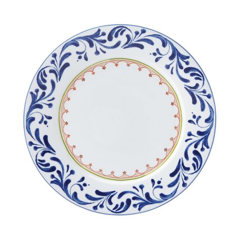 Dansk Northern Indigo Dinner Plate - 100% Bloomingdale's Exclusive | Bloomingdale's Cerámica Ideas, Leaf Border, Blue Pottery, Blue And White China, China Painting, China Patterns, Dinner Plate Sets, Blue Plates, Pottery Painting