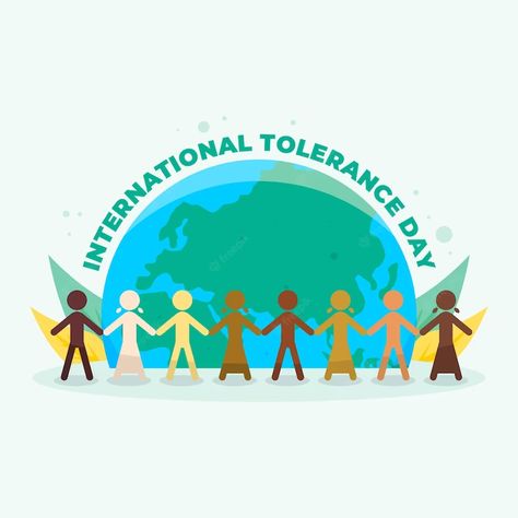 Tolerance Day, Globe Background, International Day, Woman Silhouette, Male And Female, Premium Vector, Globe, Drawings, Quick Saves