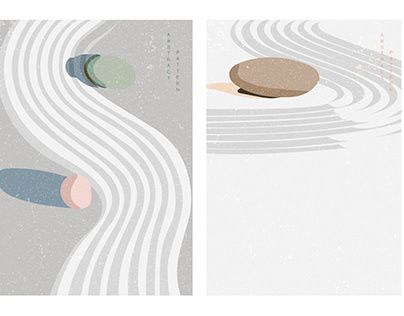 Zen Design Graphic, Zen Garden Illustration, Zen Garden Drawing, Zen Illustration, Mini Rock Garden, Zen Minimalism, Wall Layout, Garden Background, Mini Rock