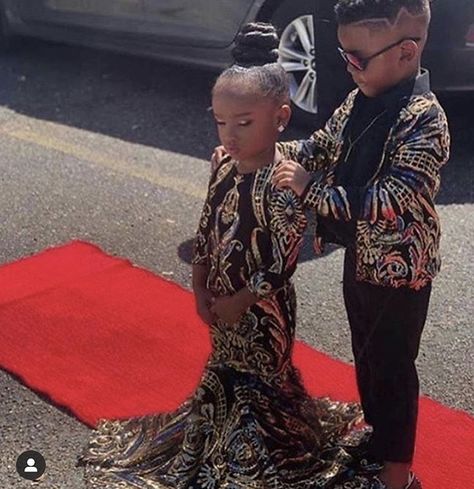 Kid Prom Hairstyles, Toddler Prom Dresses, Kids Prom Dresses, Prom Dress Ideas, Kids Outfits Daughters, Black Kids Fashion, Prom Hairstyle, Cute Black Babies, Prom Girl Dresses